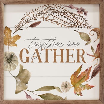 Together We Gather Wreath White